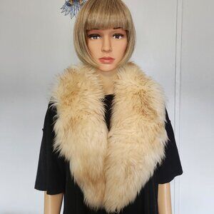 Luxurious Cream Faux Fur Women's Coat